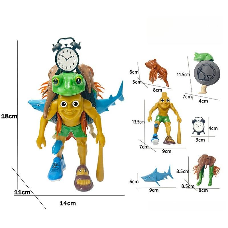 34 Стиль Итальянские Фигурки Игрушки Тунг Тунг Тунг Сахур Тралалеро Тралала Аниме Экшн Фигурки Орнамент Украшения Декор