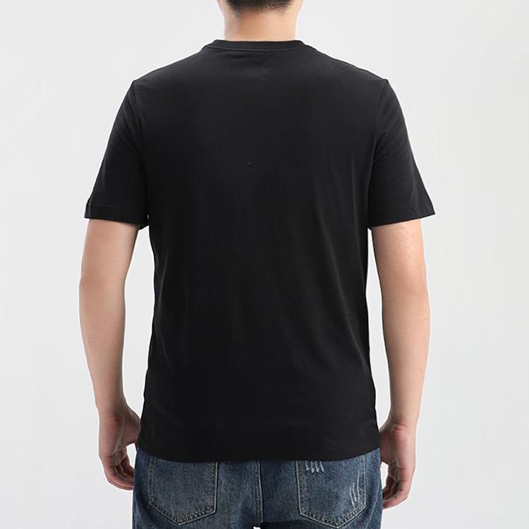 Nike Футболка Dri-FIT Crew Solid с круглым вырезом и коротким рукавом с принтом для тренировок, мужские топы, черная AR6030-010
