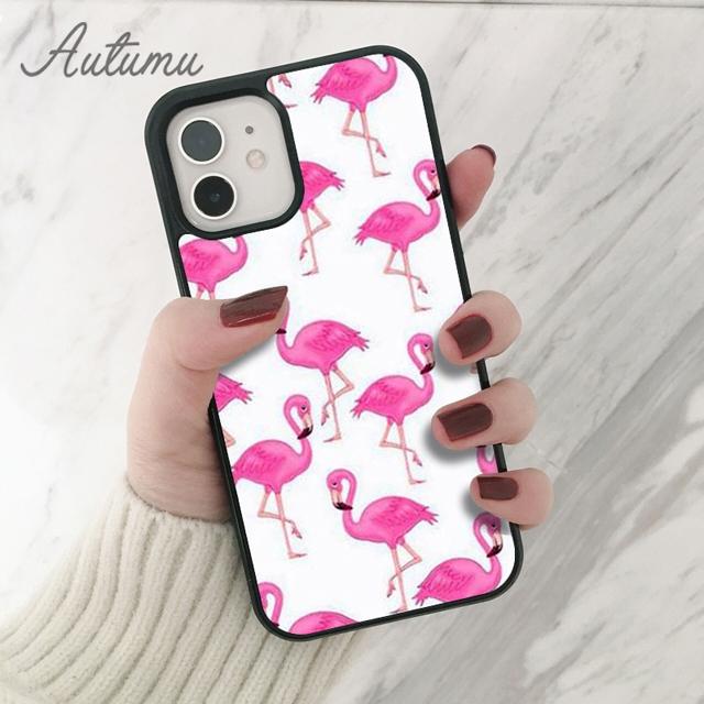 Чехол для телефона с изображением фламинго для iPhone 11, 12, 13, 14 Pro Max mini X XR XS SE 2020 5, 6S, 7, 8 Plus, Samsung Galaxy S21 S22, чехол