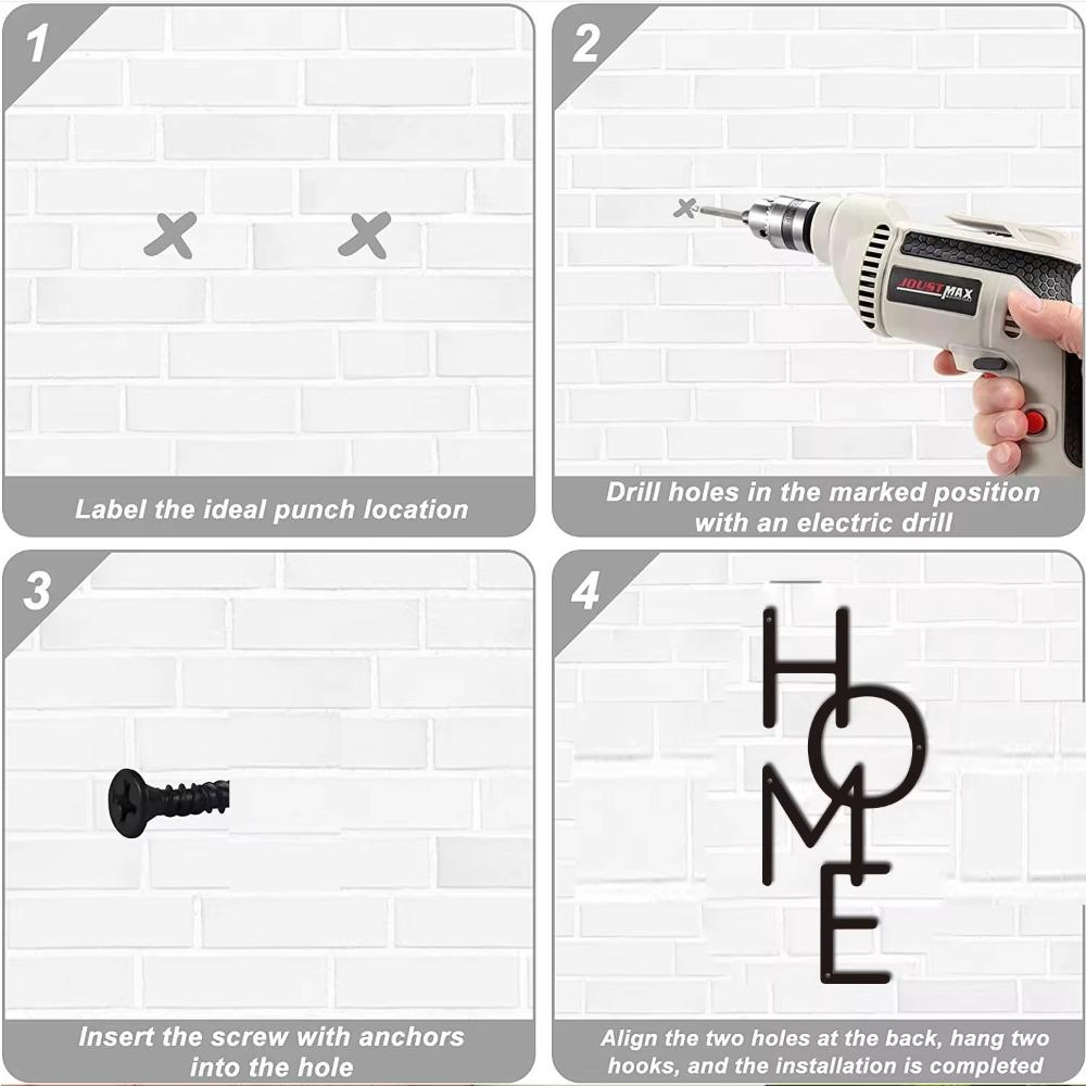 ГЛАВНАЯ Металлический Знак Вертикальный Дизайн Элегантный Металлический Декор Стены ГЛАВНАЯ Word Art Идеальный Подарок На Новоселье Идеально Подходит Для Детской Комнаты И Спальни