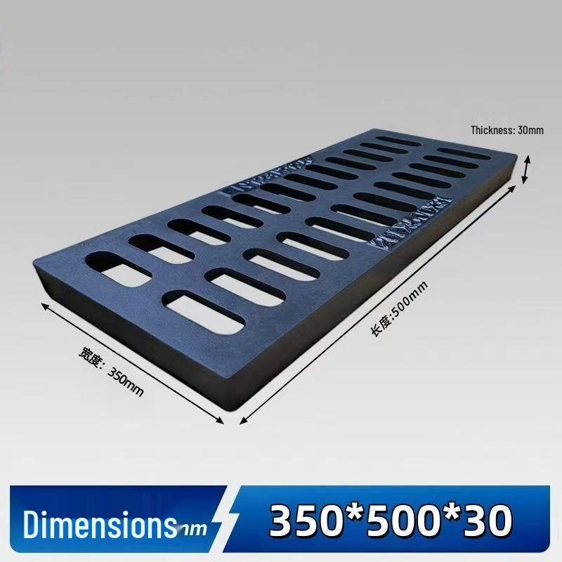 Cast Iron Manhole & Drainage Grate for Sewer/Rainwater Ditch or Courtyard.