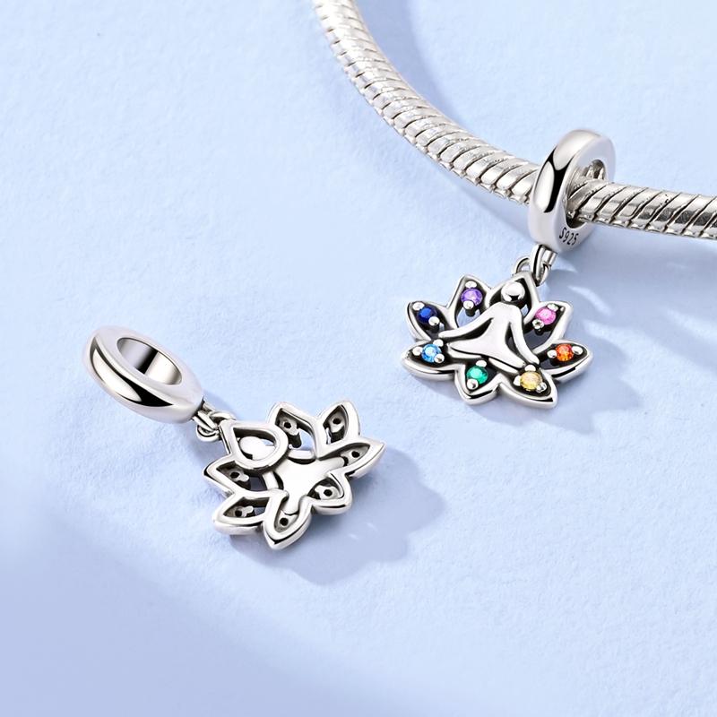 925 Silve Charms Sports Series Basketball Football Badminton Yoga Boxing Charms Bead Pendant Fit Bracelet Jewelry Gift