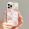 Love Heart Phone Case For iPhone 13 Case iPhone 14 15 Pro Max 11 12 XR XS X 7 8 15 Plus SE Cute Flower Shockproof Bumper Cover