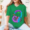 Womens Cute Headphone Butterfly Music Graphic Tshirts Colorful Pattern O Neck Short Sleeve 2026 Casual Female Daily Wear Tees