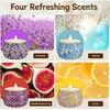 TranquilBliss Scented Candle Set, 4 Pack Soy Wax Candles, 120H Burn Time, Ideal Gifts for Women, Birthday Presents
