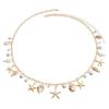 Bohemian Summer Beach Shell Waist Chain. Beach Vacation Imitation Precious Sea Star Sea Snail Pendant Body Chain