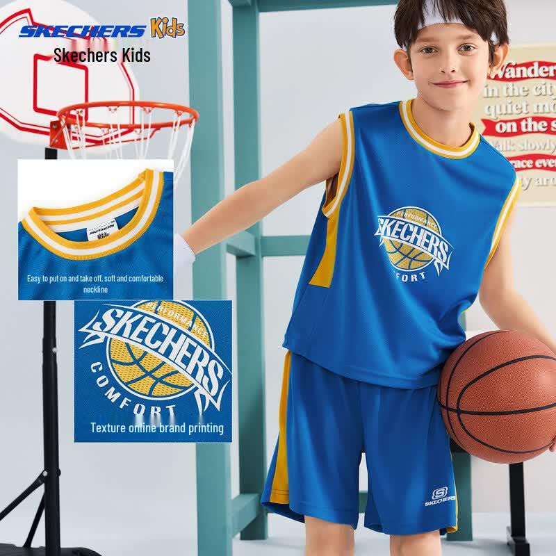 Skechers Летний спортивный комплект для мальчиков: майка и шорты