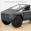 1:24 Pickup Trailer RV Model Car Toy Pull Back Doors Opened Shock Absorption Off-road Vehicle Models Sound Light Ornaments