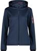 Куртка CMP Softshell Jacket Zip Hood Women (39A5006M) blue ink melange
