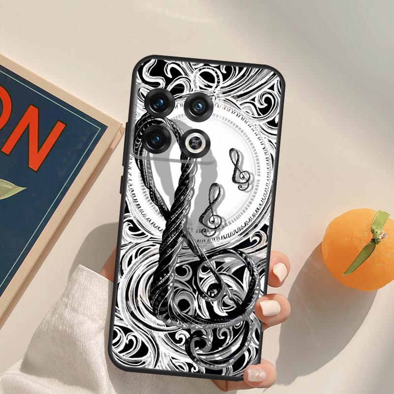 Music Note Musical Treble Clef Case For OnePlus 13T 10T 10R 12R 13R 15 13 12 11 10 9 Pro Nord CE 5 2 3 4 Lite N20 N30 Cover