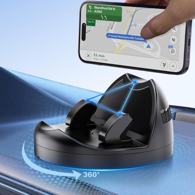 Эргономичное автомобильное крепление с вращением на 360° - Простое управление одной рукой для вашего смартфона