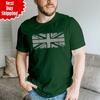 Union Jack Flag Distressed T Shirt Printed Great Britain Mens Short Sleeve T Top