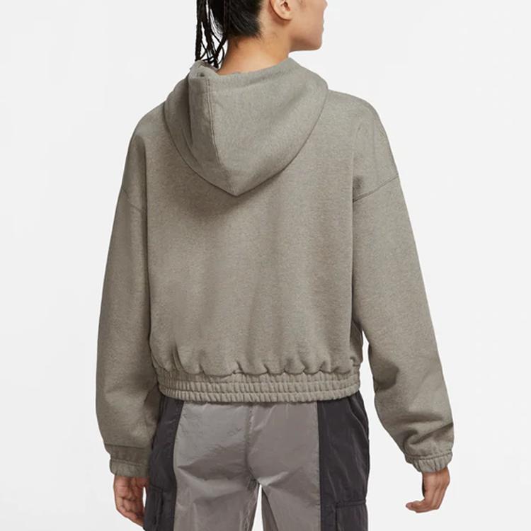 Jordan Худи Essentials с тканым логотипом, свободный крой, женское, серый DD6998-320