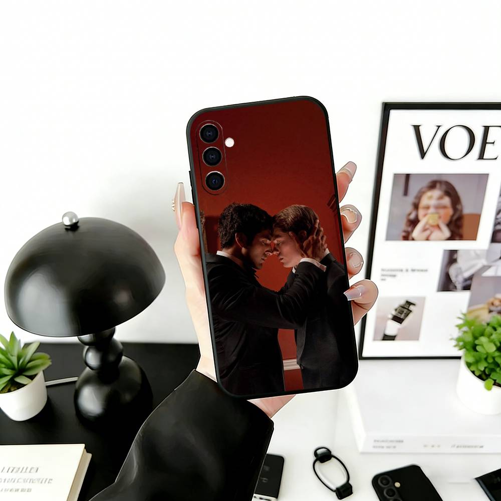 R-RW & RB Film Phone Case Black Silicone Soft For Samsung Galaxy A73,A72,A71,A70,A53,A52,A51