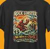 Футболка Rock Lobster / Ретро B-52 Крутая Винтажная Альтернативная Инди Панк Рок Футболка