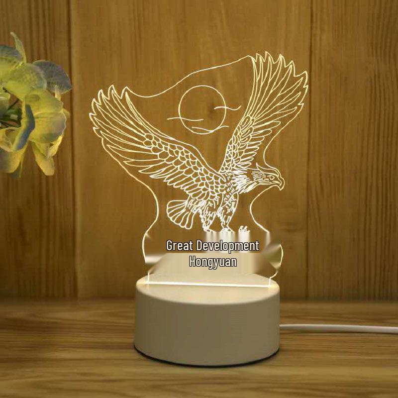 Creative 3D Cartoon Table Lamp – Children's Day Gift, USB Bedside Night Light