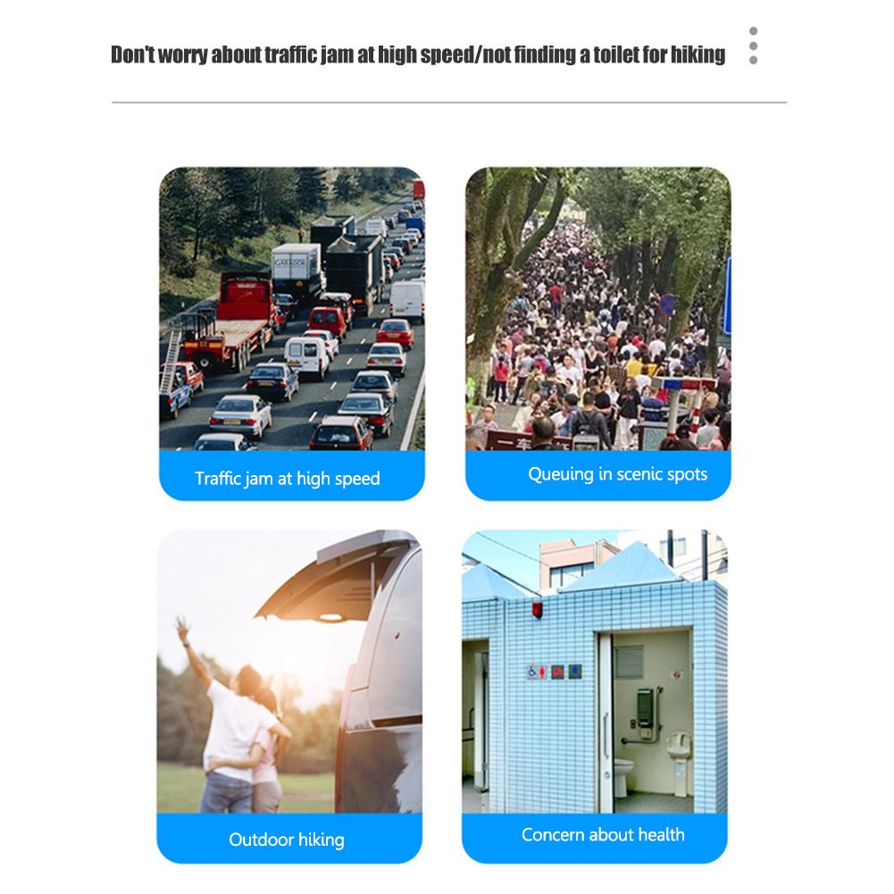 Портативный туалет Складной туалет с крышкой, Туалет для кемпинга Автомобильный туалет Для активного отдыха, Пешего туризма, Пляжа, Катания на лодке Дорожный туалет и для экстренных случаев