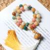 Step by Step Lotus White Jade Bodhi Root Duobao Bracelet Women's Wenwan Buddha Bead Accessories