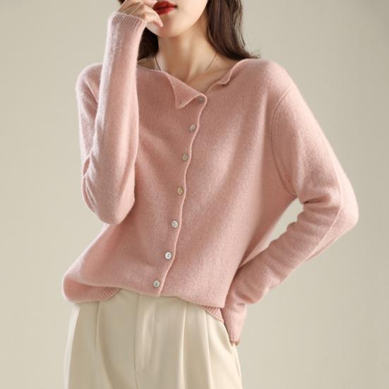 Вязаные топы женские с длинным рукавом и круглым вырезом повседневные топы в домашнем стиле однотонные однобортные облегающие эластичные футболки повседневная одежда