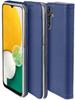 Case for SAMSUNG GALAXY A13 5G A04S SMART MAGNET CLOSING NAVY BLUE + GLASS