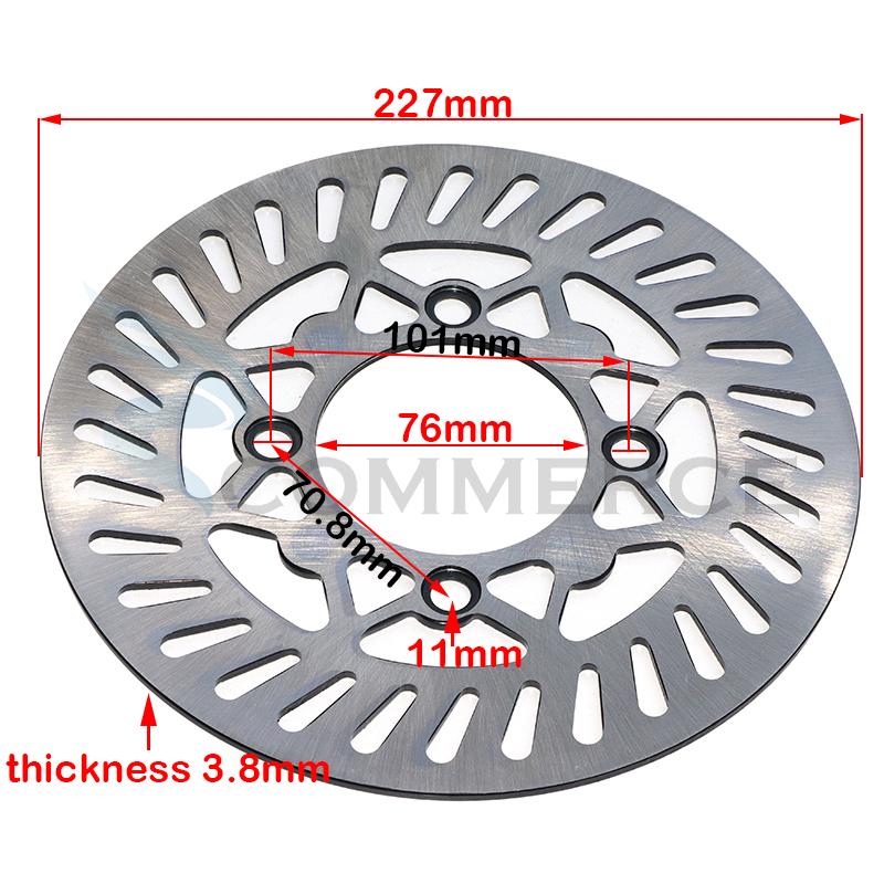 Motorcycle 180mm 190mm 220mm Front Rear disc brake plate Rotor For 125cc 140cc 150cc 160cc Quad Pit Dirt Bike Motocross parts