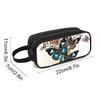 Butterfly Print Double Layered Pencil Case with Handheld for Boy/Girls Best Gift 3D Cartoon School Children