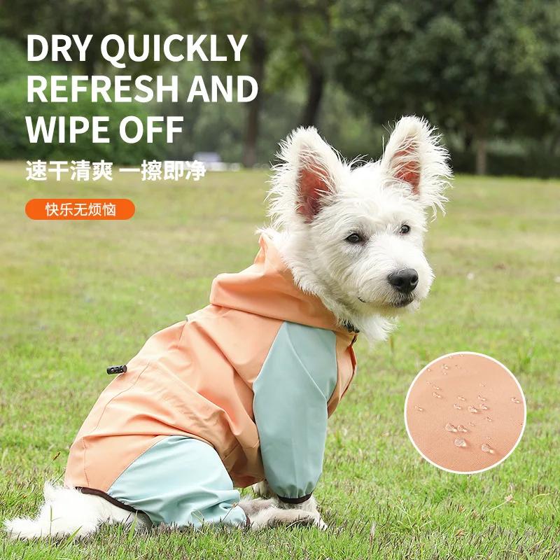 Waterproof Dog Clothes Reflective Dog Raincoat Soft Impermeable Jacket for Small Dogs Pet Puppy Outfits Rain Cover Dogs Stuff
