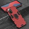 KEYSION Противоударный чехол для Realme C67 4G C67 5G C55 C53 C51, силиконовый + ПК с металлическим кольцом-подставкой, чехол для телефона для OPPO Realme Note 50