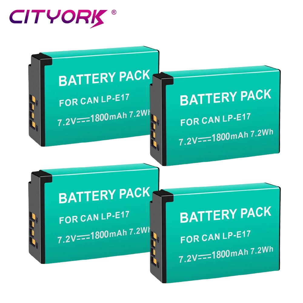1800mAh LPE17 LP E17 LP-E17 Battery +LCD USB Charger For Canon EOS RP 200D M3 M6 750D 760D T6i T6s 800D 8000D Kiss X8i Camera