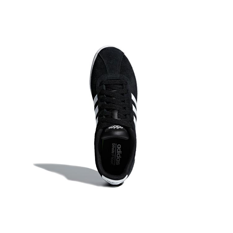 adidas Womens Courtset 'Black White' (women's sizes) Core Black / Cloud White / Matte Silver Skateboard Shoes B44619
