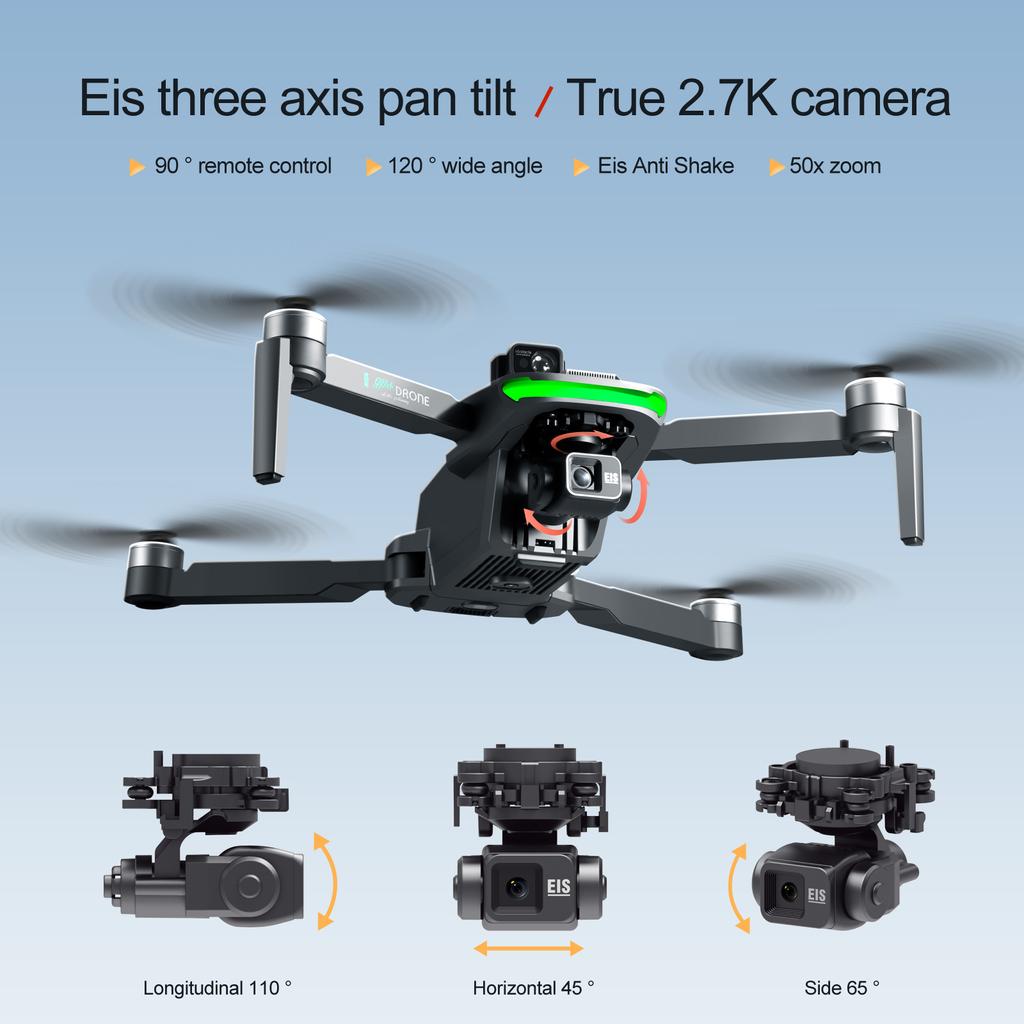 S155 Professional HD Camera Drone GPS Obstacle Avoidance 3-axis Anti-shake Gimbal FPV Aerial Photography Brushless Motor Dron