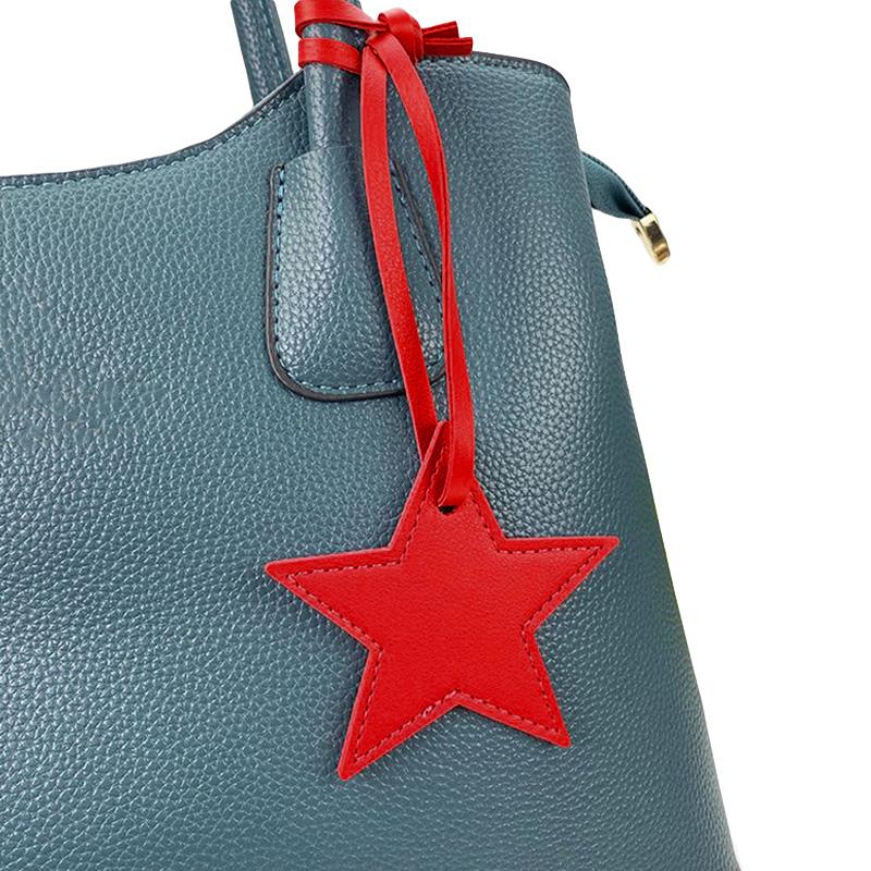 1 шт. сумка кулон модный брелок аксессуары багаж кулон пряжка пятиконечная звезда подарок искусственная кожа
