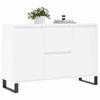 VidaXL Buffet, Sideboard with Legs, Storage Cabinet, Living Room Organizer, Interior, White Wood 827212
