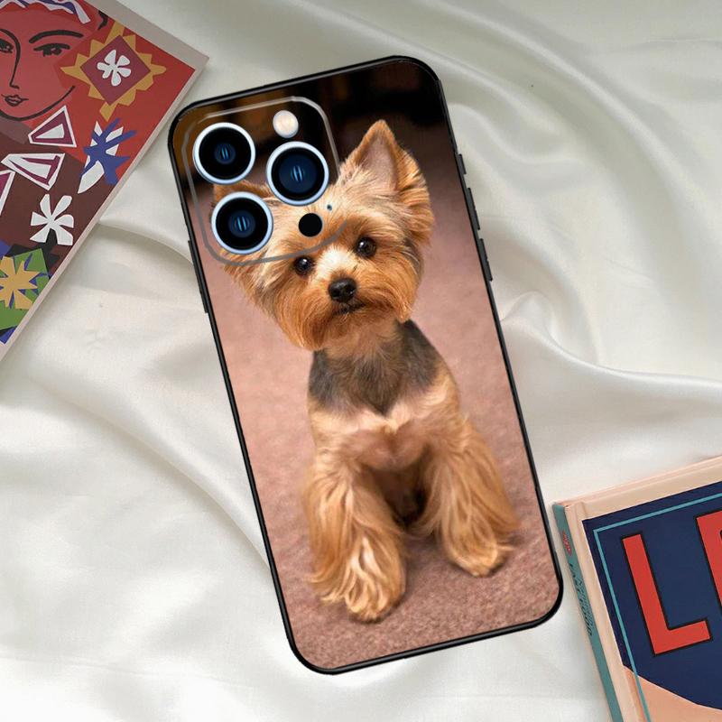 Yorkshire Terrier Dog Phone Case For iPhone 15 14 12 11 13 16 17 Pro Max 15 16 Plus 13 Mini 16e 17 Air Funda Cover