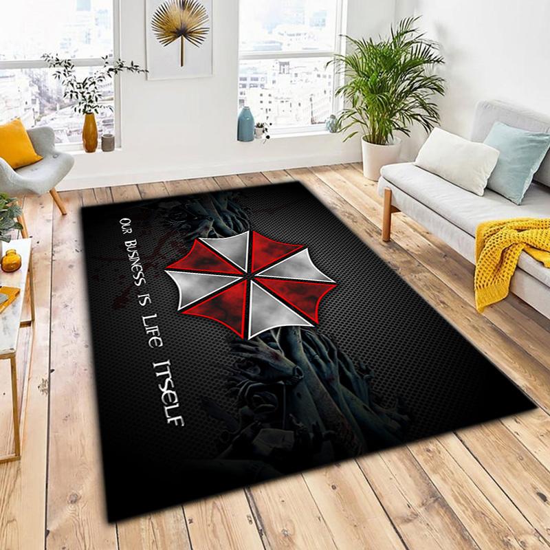 Научно-фантастическая игра Resident Evil, Корпорация Umbrella, мягкий ковер, домашняя гостиная, подкладка под офисное кресло, коврик для двери, коврик для двери U4