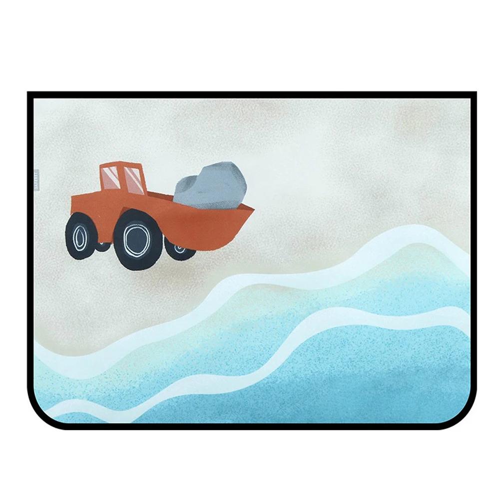 Автомобильная магнитная шторка на окно автомобиля, солнцезащитный козырек с рисунком, универсальная боковая солнцезащитная шторка с защитой от ультрафиолета для детей