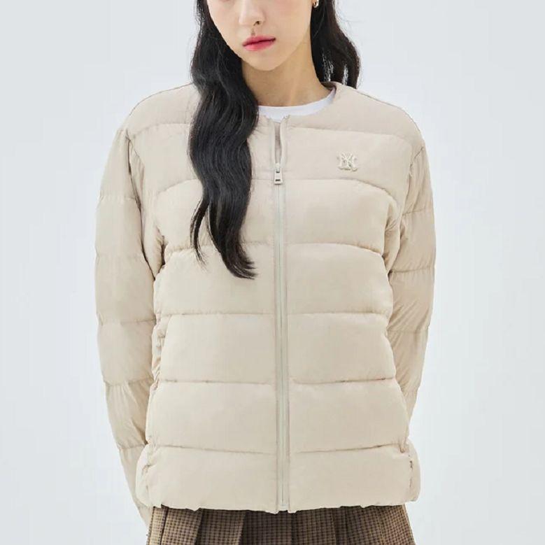 MLB Down Jackets Unisex Apricot Collarless Moderate 3ADJB1536-50SAM