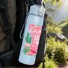 1PC Pink Cowboy Boot Cactus Western Print 750ml Color Plastic Sports Water Bottle Leakproof Flip Straw Lid Suitable for Sports Office Home Use