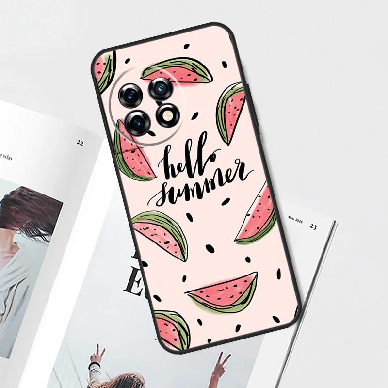 Милый летний арбузный чехол с фруктами для OnePlus Nord N30 N20 N10 CE 2 3 Lite 2T OnePlus 10T 12R 10R 8 9 10 Pro 11 12