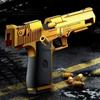 Автоматический игрушечный пистолет Desert Eagle, механический пистолет для непрерывной стрельбы с выбросом гильз, мягкая игрушка для стрельбы для детей