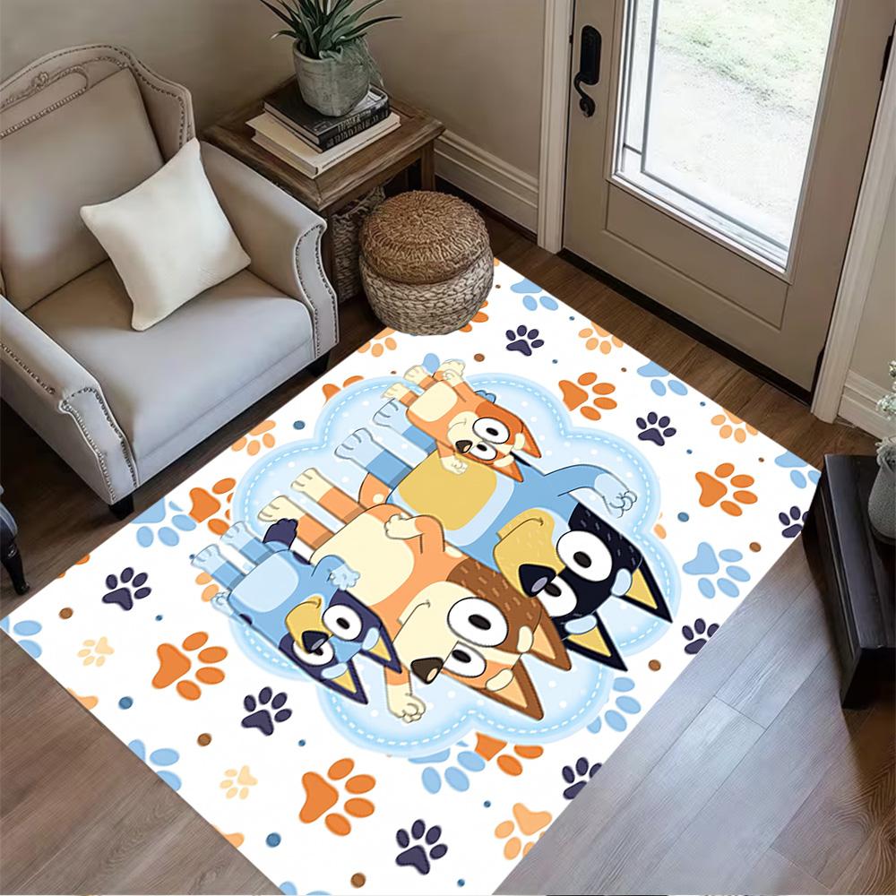 Fox Friends Adventure Area Rug Design for Decorate room Game Room Entryway Kitchen Antislip Carpet Office home decor