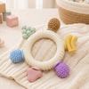 Safe Material Chew Tool Circular Ring Teether Cartoon Baby Teething Toy  3-12 Months