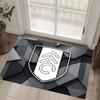 Fulham Football Design Crystal Velvet Carpet Cozy Non?Slip Printed Rug For Bedroom Living Room Entrance