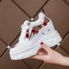 2025 Summer Women Sandals 9cm Wedges Hollow Out Sneakers Ladies Breathable Mesh Platform Casual Shoes Woman White Shoes