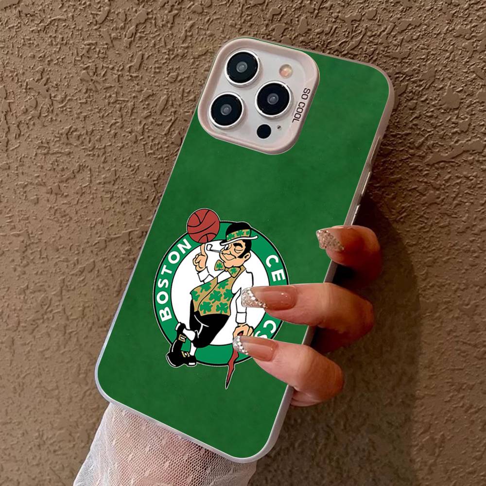 B-BostonS ЛОГОТИП C-Celtics Чехол для телефона для IPhone 16 15 14 13 12 11 17 Pro MAX Plus Pro Матовый ударопрочный чехол