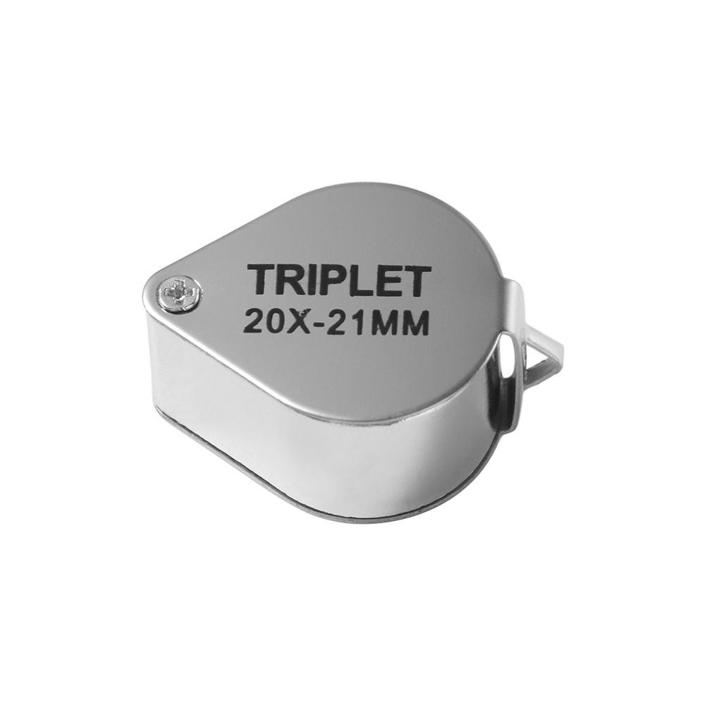 Folding 10-30X Pocket Loupe Mini Reading Magnifier Jewelry Magnifying Glass Read Newspapers