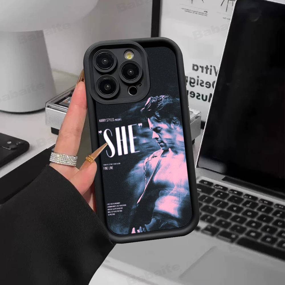 Чехол для телефона поп-певца Гарри Стайлса для iPhone 17 16 15 14 13 12 11 Pro Max 16E Plus INS Мягкий чехол