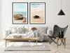 Picture poster In a frame 53x73cm Diptych Set of 2 pictures Sea Boho Beach P2161