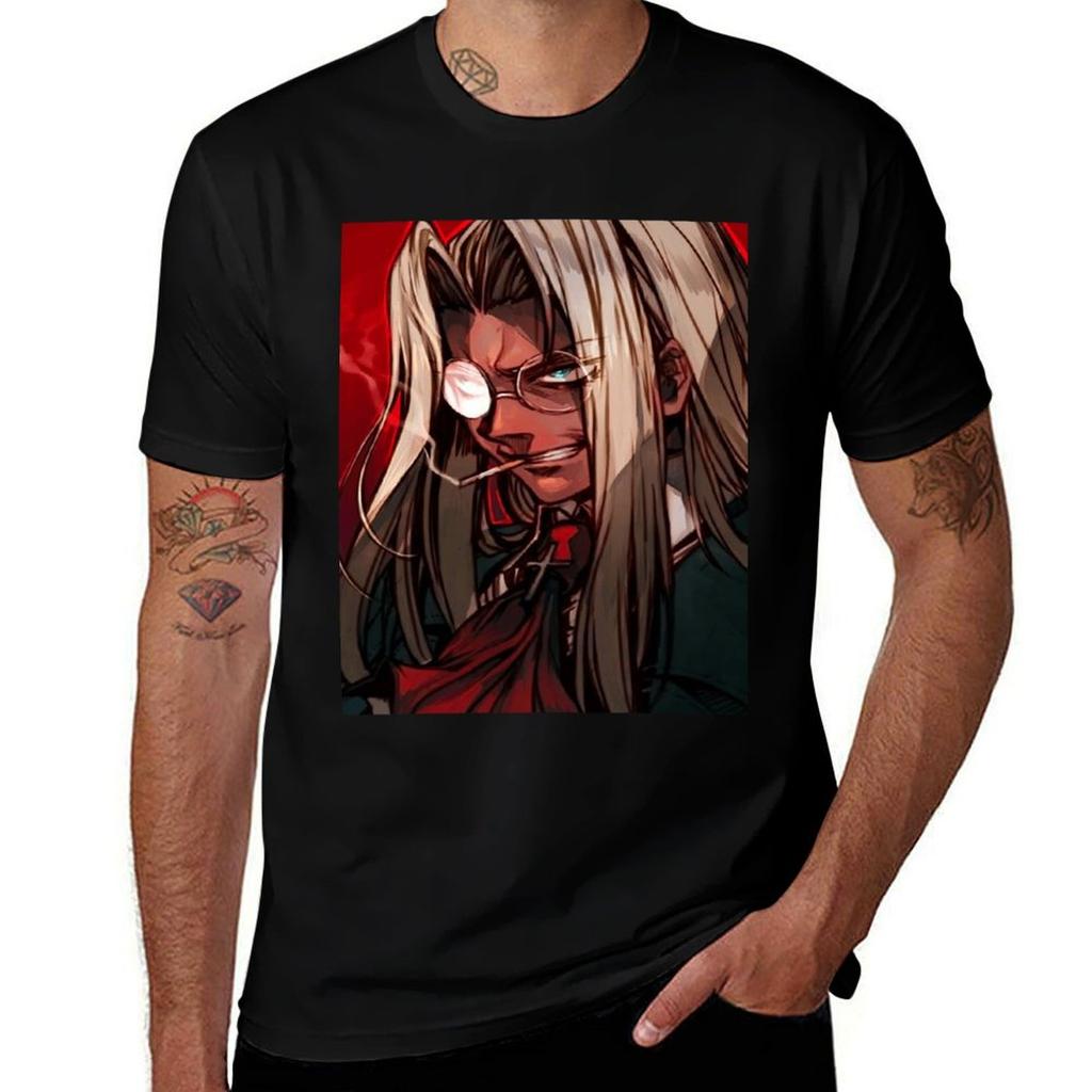 Hellsing Integra Hellsing Devotion And Duty Tshirt Basic Simple Design Short Sleeve Shirt