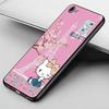 Чехол KT67 Hello Kitty Cartoon для Samsung A04 A14 A23 A34 A54 M23 M33 M52 M53 Realme 10 9 C30S C35 C55 VIVO Y02S Y21 Y33S Y51 X80 Pro Прозрачный чехол